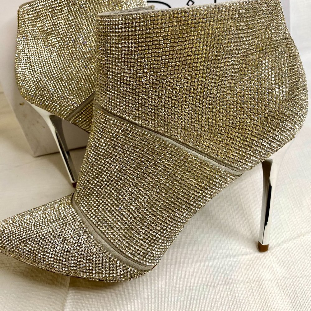 GORGEOUS High-heel Rhinestone Bootie - Picture 3 of 16